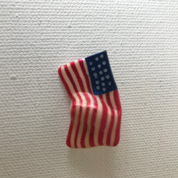 American Flag Pin Brooch Handmade Retro Patriotic - Picture 8 of 9